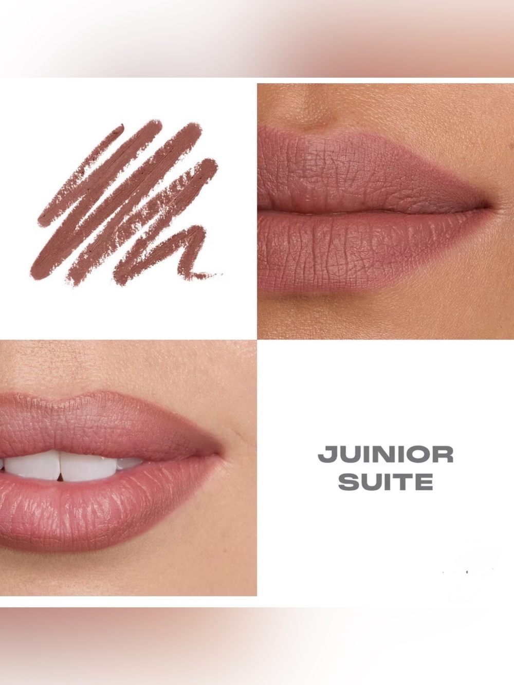 Morphe Junior Suite Lip Pencil — Muted Mauve Rose Full size. 1.5 g